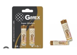 PILHA ALCALINA 2A gimex 2 unid