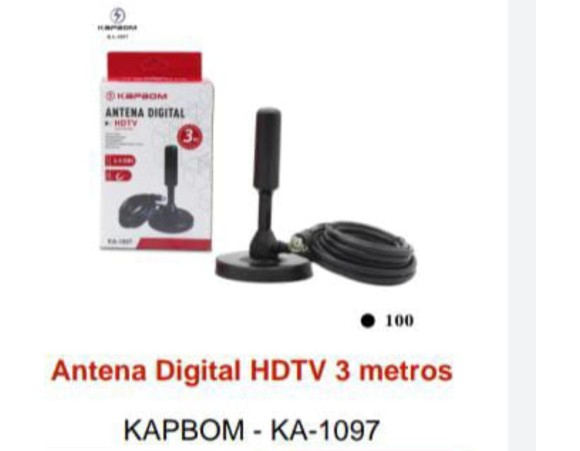 ANTENA DIGITAL 4DBI 3M CABO