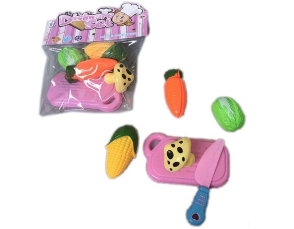 KIT COZINHA VERDURAS  C/ VELCRO 6 PCS